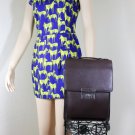 Vintage BALLY Unisex Men's Brown Leather Small Briefcase Handbag Hand Bag Italy