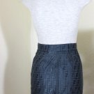 Vintage FENDI Grey & Black FF Monograms Small Pencil Mini Skirt Italy 2 3 4