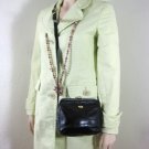 Vintage GOLD PFEIL GERMANY Black Calf Leather Framed Clutch Shoulder Sling Bag