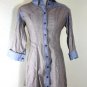 LOUIS VUITTON Light Modal Cotton Denim Jacket Mini Dress Top Blouse 38 4 5 6