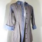 LOUIS VUITTON Light Modal Cotton Denim Jacket Mini Dress Top Blouse 38 4 5 6