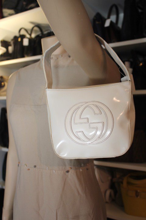 Vintage GUCCI Tiny Small Leather Handbag Purse Cute Bag Italy