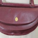 Vintage Must de CARTIER Burgundy Leather Bordeaux Accordion Sling Shoulder Bag