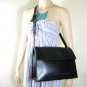 Vintage Jean P GAULTIER Black Calf Leather Unisex Briefcase Office Shoulder Bag