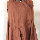 JPG Jean P Gaultier Brown Leather Lace Pocahontas style Zip Blouse Jacket 40 7 8