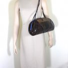 Vintage Rare Christian DIOR Croc Stamp Leather Large Baquette Shoulder Bag Italy