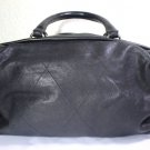 Chanel Black Quilted Leather Barrel Duffel Travel Hand Bag Handbag Italy