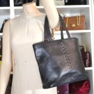 VIntag YSL Yves Saint Laurent Black Leather Western Style Tote Bag France