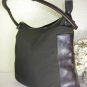 GUCCI Brown Microfiber & Leather Hobo Shoulder Bag Made in Italy Medium