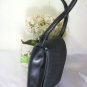 Vintage CELINE Grey Canvas Black Leather Sling Passport Phone Cards Wallet Bag