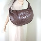 BELSTAFF Brown Calf Leather Hobo Shoulder Bag