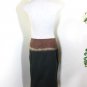 PRADA Cotton Tie-Dye Button Down Wrap Pencil Skirt Brown Grey Sz. 44 24 26