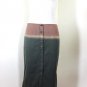 PRADA Cotton Tie-Dye Button Down Wrap Pencil Skirt Brown Grey Sz. 44 24 26