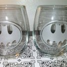 Batman  Wine Glasses - Hand Etched Wine Batman Wedding Glassware