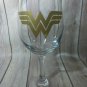 Wonder woman Wine Glass - Bat Signal wine - wonder woman Wine