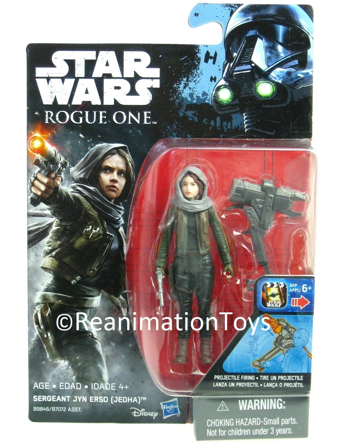 Star Wars Rogue One Hasbro/Disney Sergeant Jyn Erso Jedha Figure MOC