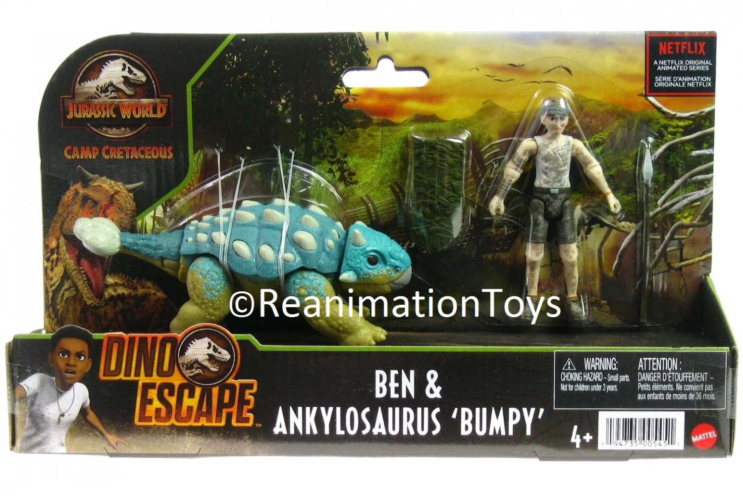 Jurassic World Park Camp Cretaceous Ben & Bumpy Dinosaur Figure Set New ...