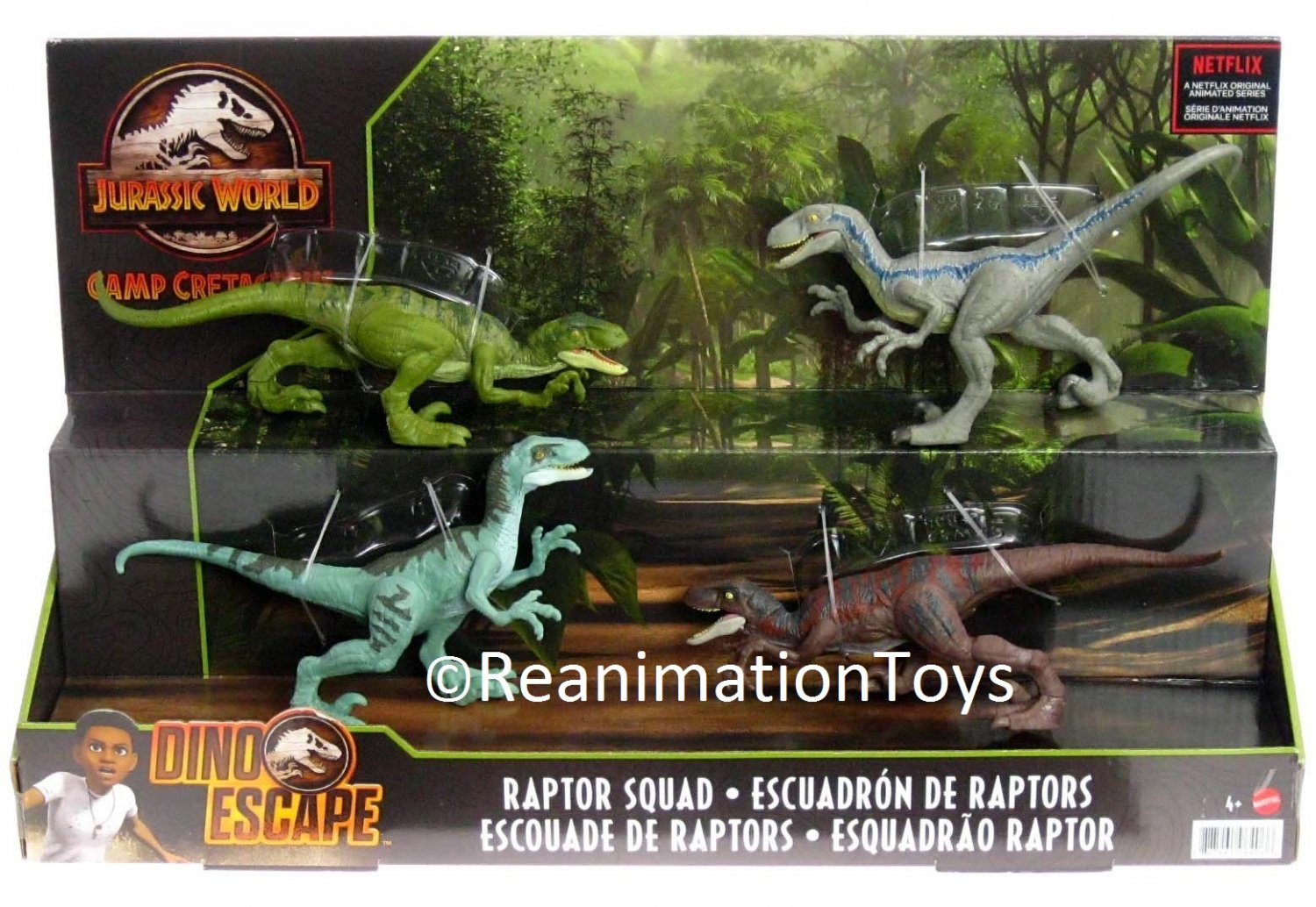 Jurassic World Camp Cretaceous Raptor Squad Blue Delta Charlie Echo