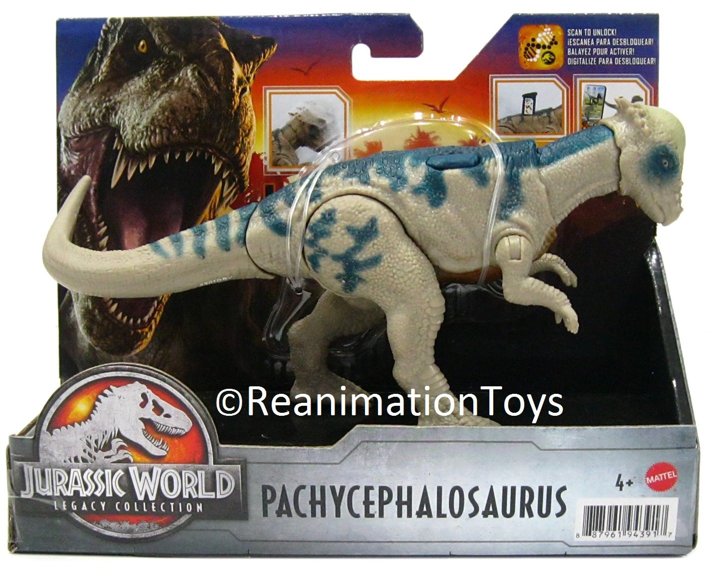 Jurassic World Park Dominion Legacy Collection Pachycephalosaurus Dinosaur Nib 7559