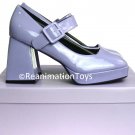 Madden Girl Lavender Purple Babydoll Chunky Block 3.5" Heel Gogo Prom Size 9 New