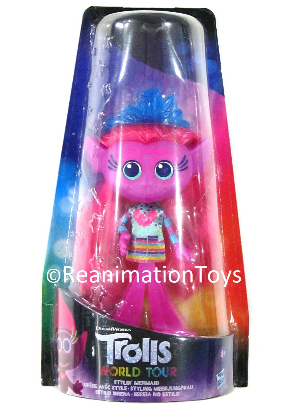 Dreamworks Trolls World Tour Stylin' Mermaid Fashion Doll NEW Sealed Hasbro