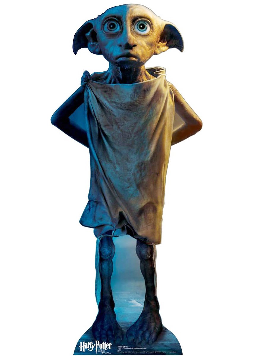 Harry Potter & the Deathly Hallows Dobby House-Elf Lifesize Standee Stand Up New