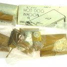 O Scale 1:48 Hot Dog Circus Craft Carnival Pine Wood Wagon Kit NOS Unused