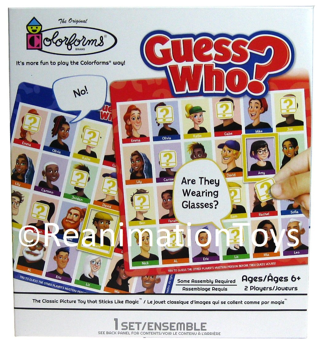 Hasbro Colorforms Guess Who? Travel Size Mini Board Game New Gift