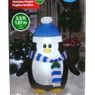 Gemmy Airblown Lighted Penguin Blue Hat Christmas Holiday Indoor/Outdoor Decor