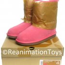 Ugg Koolaburra K Aubrei Short Snow Winter Pink Boots Girls Size 4 New with Box