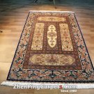 Customized hot sale flowery round Oriental silk carpet