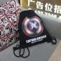 Captain America Shield Men Women Drawstring Backpack Students School Sports Sack Beach Bag