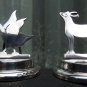 Antique Solid Silver : An extremely rare set of novelty Place Name Holders 1908