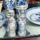 Antique Oriental Ceramics : Circa 1690 pair blue & white Bottle Vases  Vung Tau