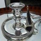 Antique Silver Plate : A good Mathew Boulton OSP Chamberstick & Snuffer C.1800