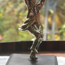 Judaica Silver : A cased silver (tested probably 925) Dancing Rabbi Sculpture