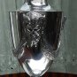 Antique Silver Plate : A good Satyr Mask Oil Lamp C.19thC