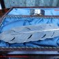 Antique Solid Silver : A rare novelty Dip Pen shaped as a quill - C.1901