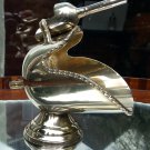 Antique Silver Plate : An electroplate novelty Sugar Skuttle & Spoon C.19thC