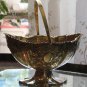 Antique Silver Plate : Good Quality Victorian Basket - gilt interior