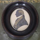 Antique Silhouette : A good Georgian bronzed portrait of a Gentleman early 19th