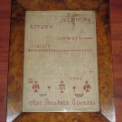 Textiles : A fine mid 19th century Sampler - good Maple Frame