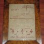 Textiles : A fine mid 19th century Sampler - good Maple Frame