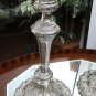 Antique Silver Plate : Pair Victorian cast Moorish Design Elkington Candlesticks