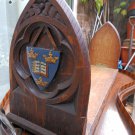 Antique Furniture / Treen : An Academic Oxford Uni large Book Shelf - C.19thC