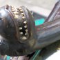 Antique Walking Sticks : Rare Colonial sectional grotesque handled Cane - 19thC