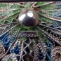 Antique Jewellery : A large fine solid sterling silver & enamel Butterfly Brooch