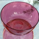 Antique Glass : A Victorian cranberry glass Bowl