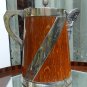 Antique Irish Treen Ale Jug: A superior & substantial coopered Jug C.19thC