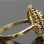 VINTAGE 18K SOLID YELLOW GOLD & 2.04CT RED GARNET GEMSTONE ESTATE COCKTAIL RING